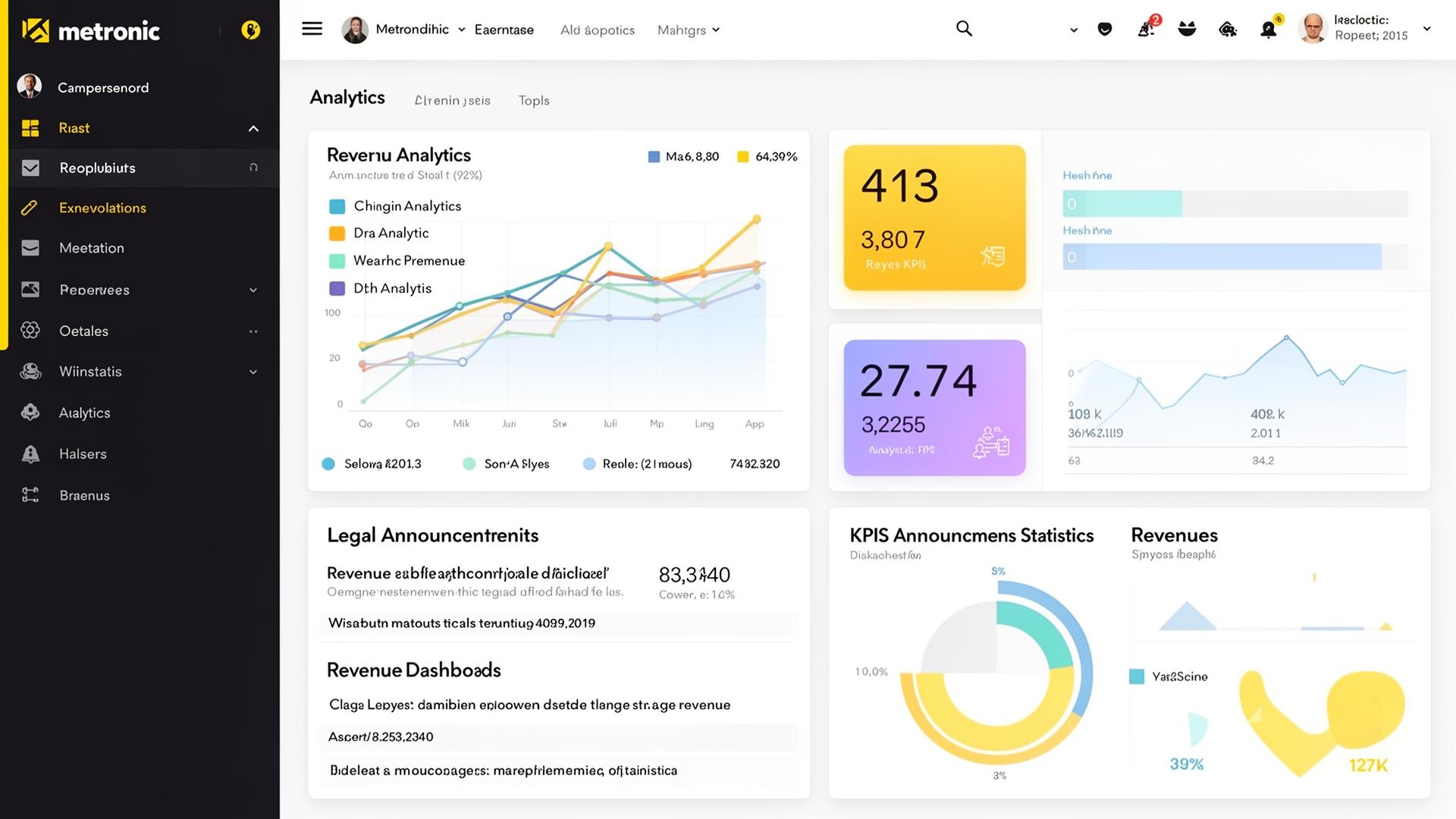 Tableau de bord SmartLegal